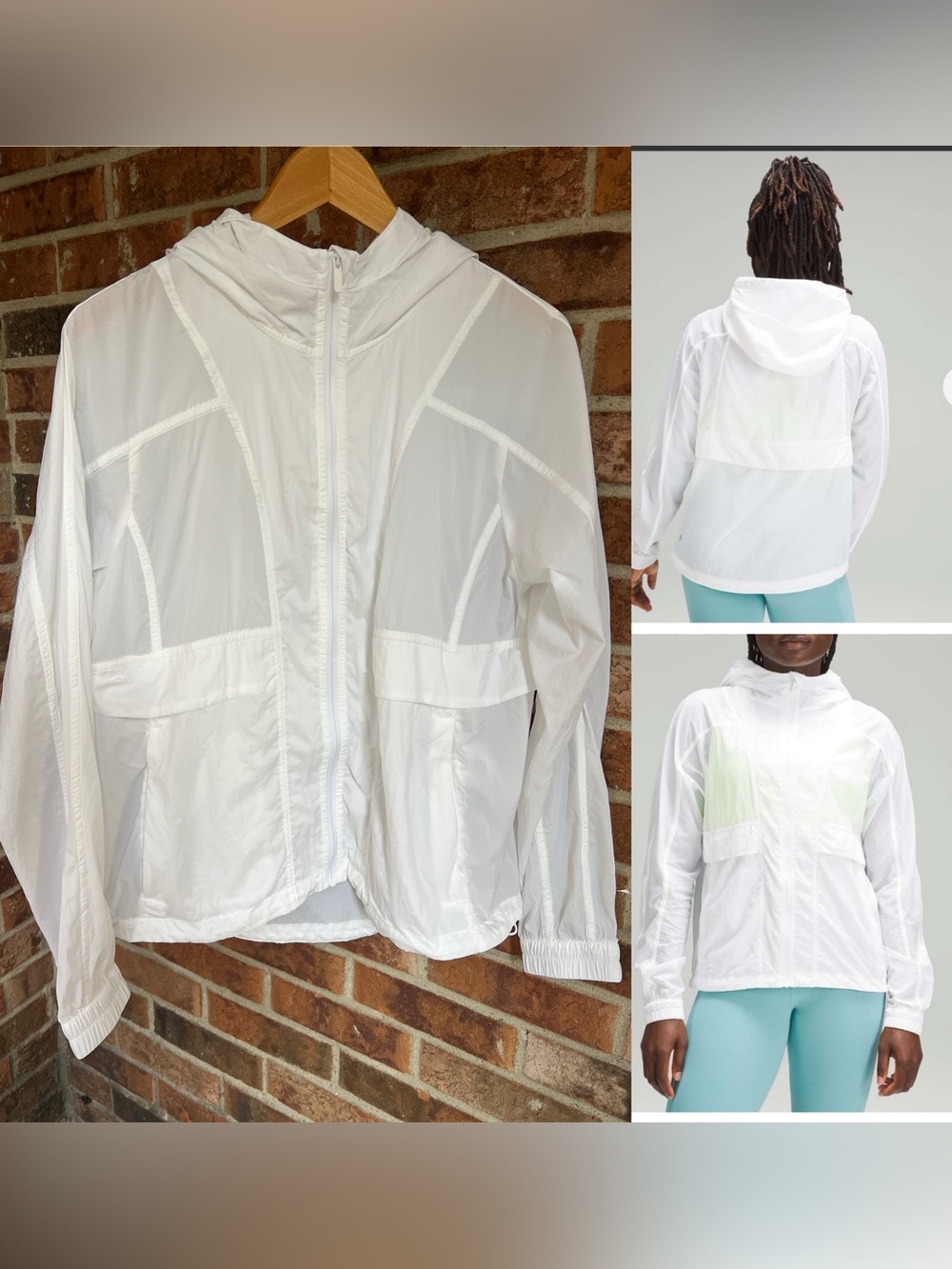 Lululemon 2023 Hood Lite Jacket White EUC Size 6